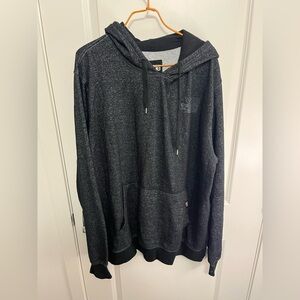 Warehouse One Men's Black Heather Hoodie Sweatshirt in size XL